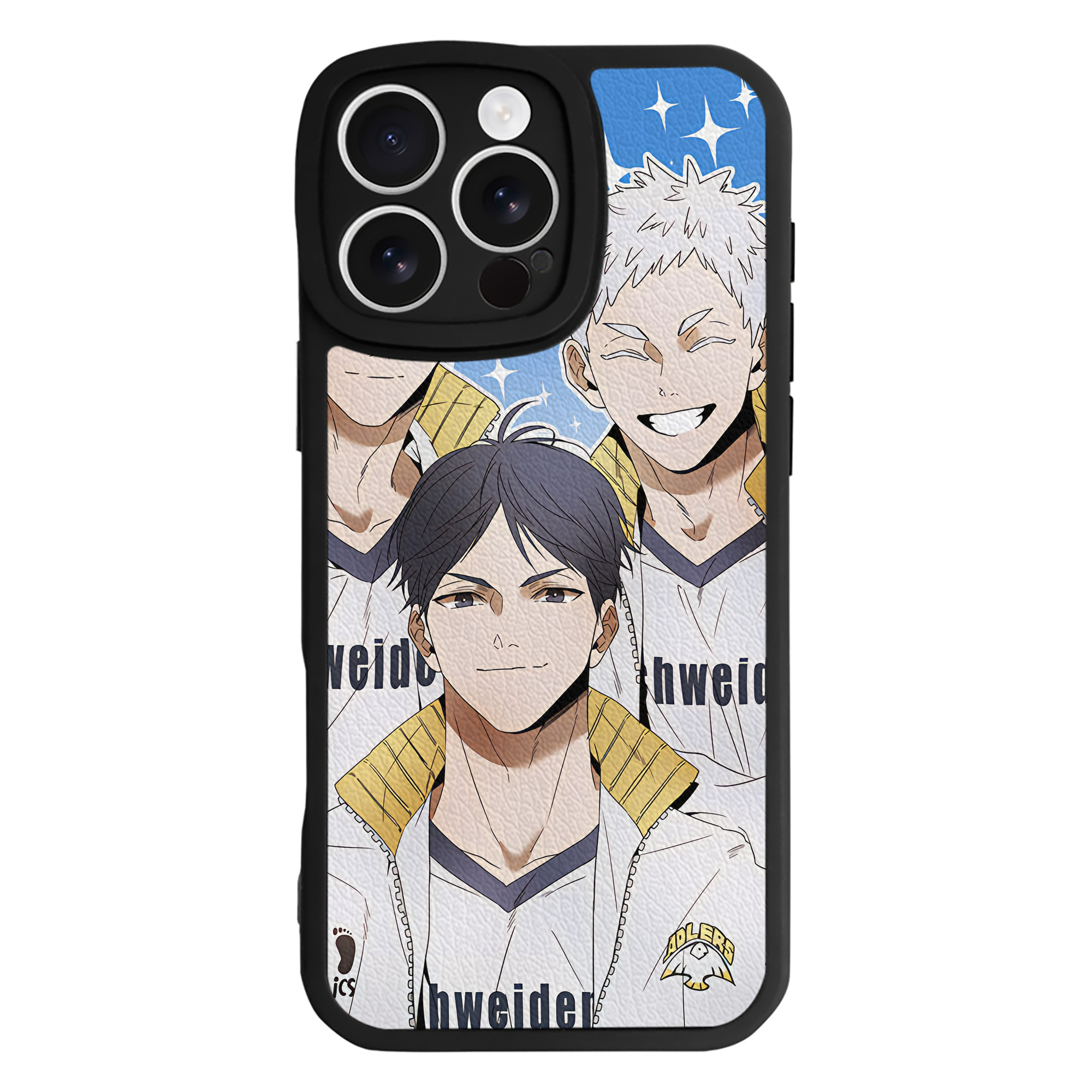 （画像用） ハイキュー!! Haikyu!! 【iPhone 16シリーズ対応】シリコンスマホケース（レザー調） 材質：シリコン